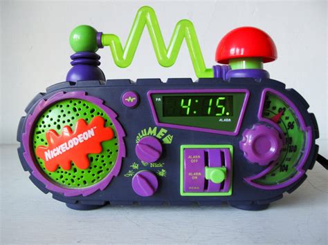 nickelodeon alarm clock|nickelodeon 1990s alarm clock.